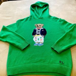 Polo Ralph Lauren,Large Green Cardigan, plus $7.97 for shipping